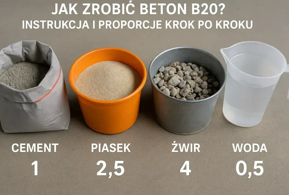 Ile cementu na beton B20? Poznaj dokładne proporcje i wskazówki
