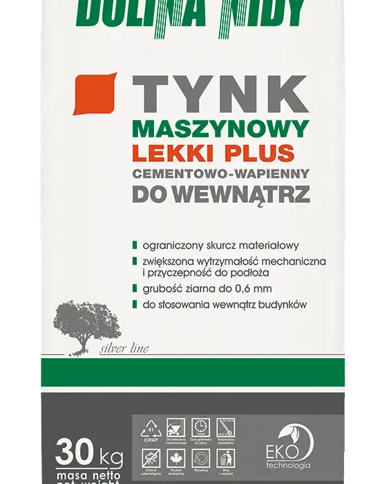 Tynk cementowo-wapienny Dolina Nidy: ile kg na palecie?